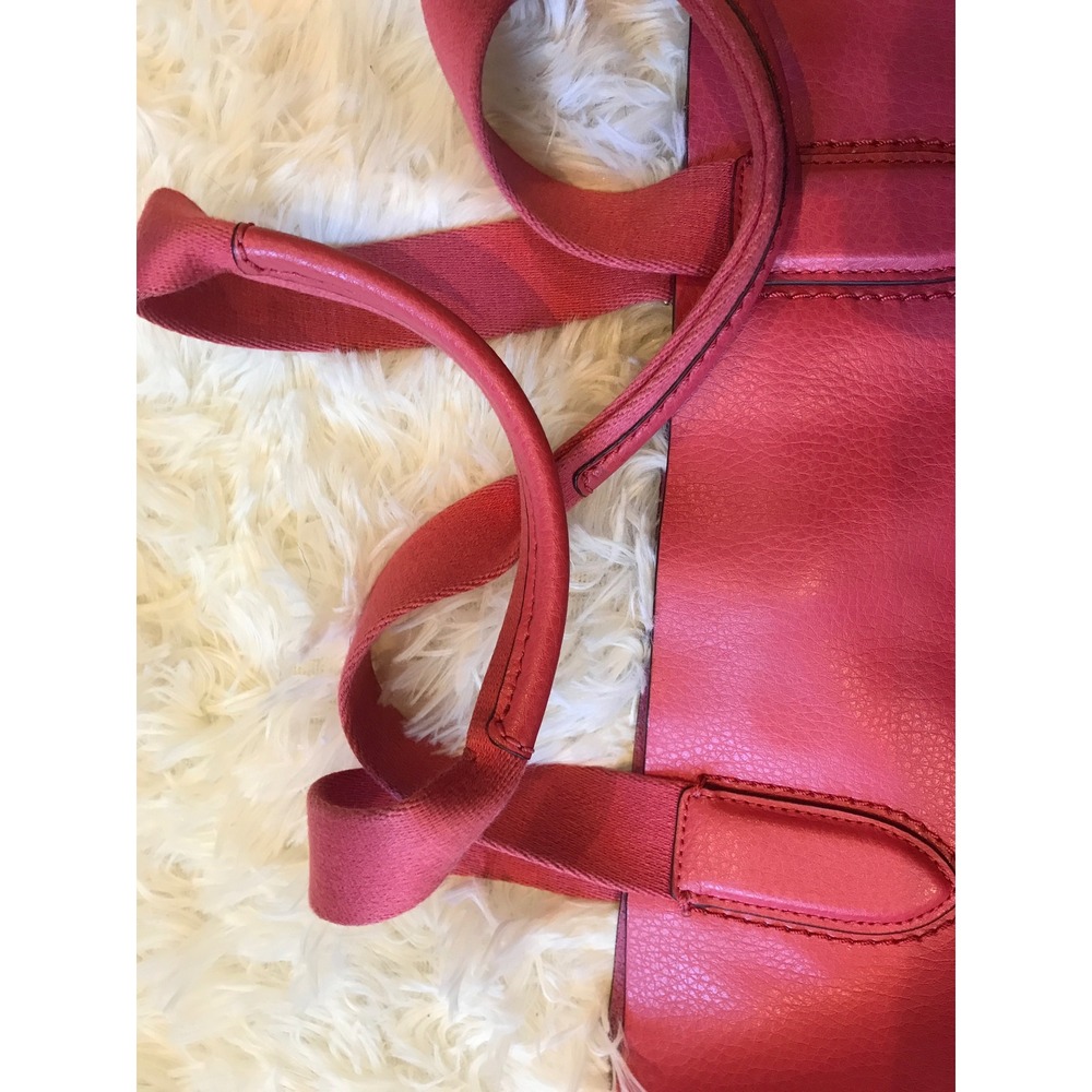 Coach Central Tote Pink Pebbled Leather Shoulder Bag F58660 Purple Interior - Picture 9 of 13